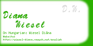diana wiesel business card